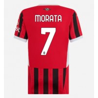 AC Milan Alvaro Morata #7 Fotballklær Hjemmedrakt Dame 2024-25 Kortermet